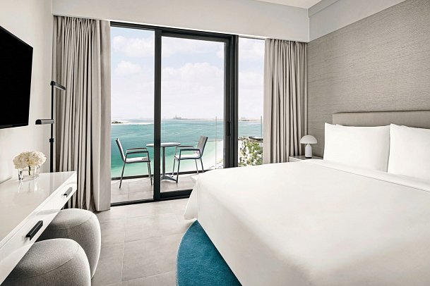 Mövenpick Resort Al Marjan Island - Wohnbeispiel Deluxe Family Beach & Sea View Room (Zimmercodierung F1P)