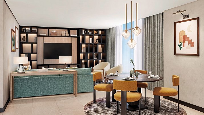 Sofitel Al Hamra Beach Resort - Wohnbeispiel Magnifique One Bedroom Suite with Garden View (Zimmercodierung WB1)