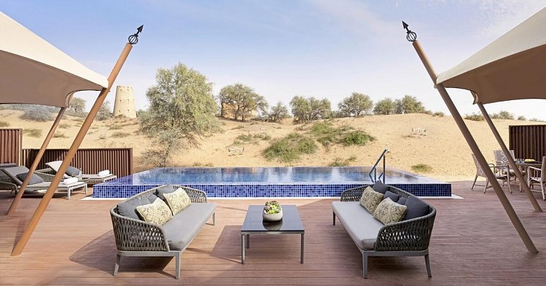 The Ritz-Carlton Ras Al Khaimah, Al Wadi Desert - Wohnbeispiel Al Khaimah Tented Pool Villa (Zimmercodierung VB3)