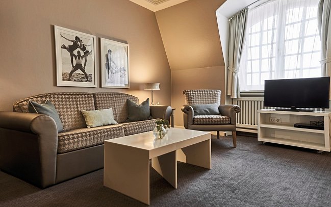 A-ROSA Kurhaus Binz - Wohnbeispiel Doppelzimmer Meerblick (Zimmercodierung D1M)