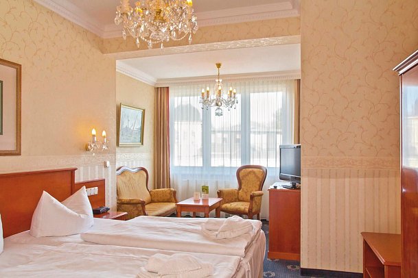 SEETELHOTEL Villa Esplanade & Aurora - Wohnbeispiel Doppelzimmer Landseite (Zimmercodierung DBL)