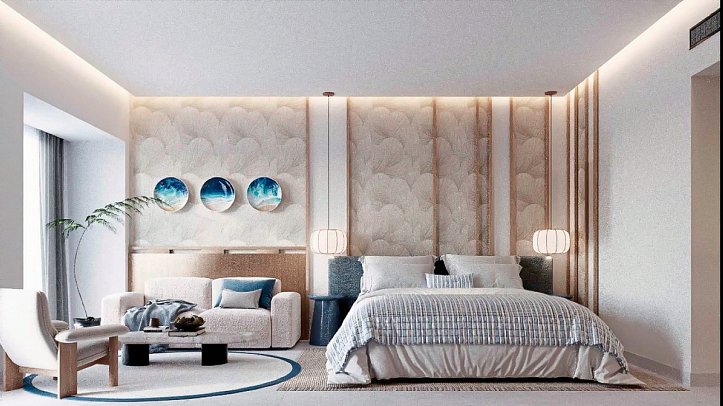 Acel Beach Resort - Wohnbeispiel Doppelzimmer Superior Meerblick (Zimmercodierungen DSM & DCM)