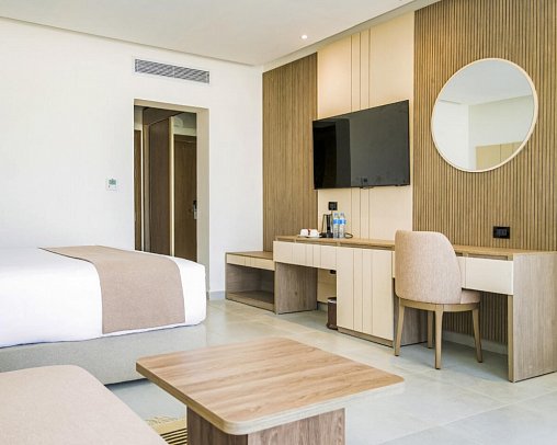 Acel Beach Resort - Wohnbeispiel Doppelzimmer Premium Meeresfront (Zimmercodierung DMO)