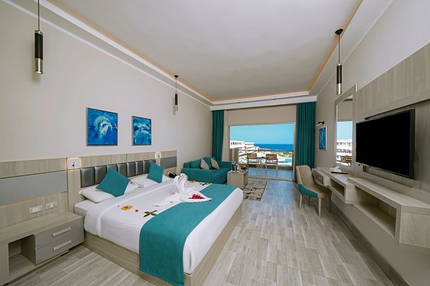 Sirena Beach Resort & Spa - Wohnbeispiel Doppelzimmer Premium Meerblick (Zimmercodierungen DMM & DCM)