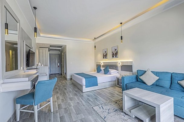 Sirena Beach Resort & Spa - Wohnbeispiel Doppelzimmer Premium Meeresfront (Zimmercodierung DMO)