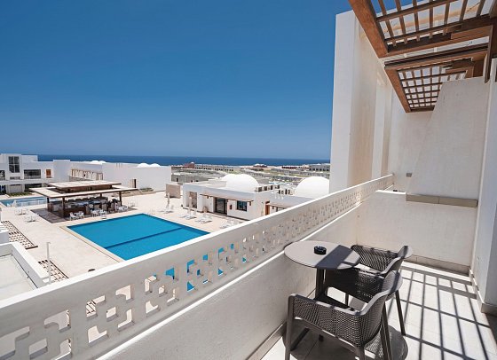 Sentido Reef Oasis Suakin Resort - Beispiel Balkon Doppelzimmer Economy (Zimmercodierungen DE1 & DC1)