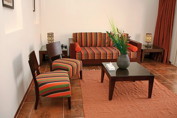 Gemma Resort - Wohnbeispiel Familienzimmer Gartenblick (Zimmercodierung F1G)