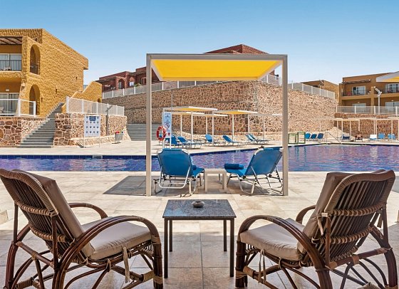 Pickalbatros Vita Resort - Beispiel Balkon Doppelzimmer Superior Poolblick (Zimmercodierungen DSP & DCP)