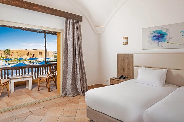 Pickalbatros Portofino Villaggio Resort - Wohnbeispiel Doppelzimmer Superior Poolblick (Zimmercodierungen DSP & DC4)