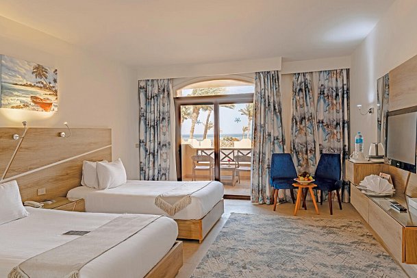 Blend Elphistone Resort - Wohnbeispiel Doppelzimmer Deluxe Poolblick (Zimmercodierung DDP)
