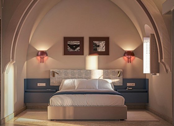 Swissôtel Resort El Quseir - Modellbild Doppelzimmer Premium; KI-generiert (Zimmercodierungen DMG, DMN & DMM)