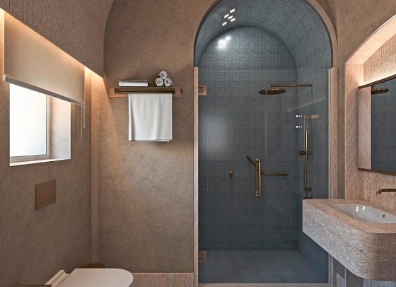 Swissôtel Resort El Quseir - Modellbild Bad Doppelzimmer Premium; KI-generiert (Zimmercodierungen DMG, DMN & DMM)