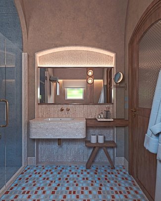Swissôtel Resort El Quseir - Modellbild Bad Doppelzimmer Premium (Zimmercodierungen DMG, DMN & DMM)