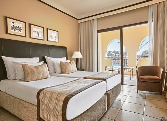 JAZ Lamaya Resort - Wohnbeispiel Doppelzimmer Superior Poolblick (Zimmercodierungen DSP & DCP)