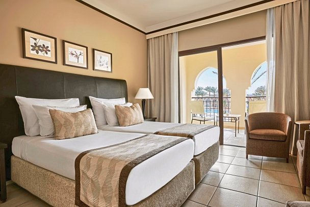 JAZ Lamaya Resort - Wohnbeispiel Doppelzimmer Superior Poolblick (Zimmercodierungen DSP & DCP)