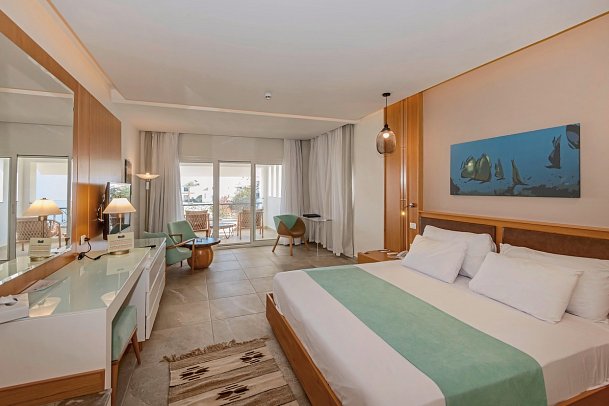 Lahami Bay Beach Resort & Gardens - Wohnbeispiel Doppelzimmer seitl. Meerblick (Zimmercodierungen D1N, DC1 & DBN)
