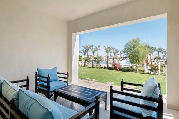 Hilton Marsa Alam Nubian Resort - Wohnbeispiel Doppelzimmer Poolblick (Zimmercodierung DBP)