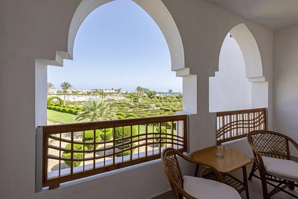 Gorgonia Beach Resort - Beispiel Balkon Doppelzimmer Standard (Zimmercodierungen DG1 & DC1)