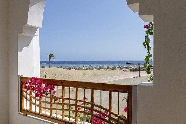 Gorgonia Beach Resort - Beispiel Balkon Doppelzimmer Meerblick (Zimmercodierungen D1M & DCM)