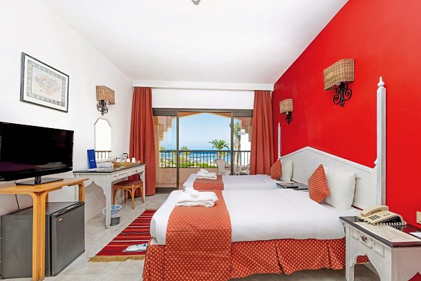 Flamenco Beach & Resort - Wohnbeispiel Doppelzimmer seitl. Meerblick (Zimmercodierungen D1N & DCN)