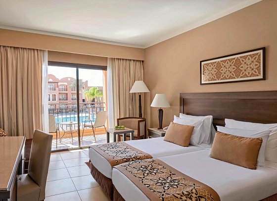 JAZ Neo Dar El Madina - Wohnbeispiel Doppelzimmer Superior Poolblick (Zimmercodierungen DSP & DCP)
