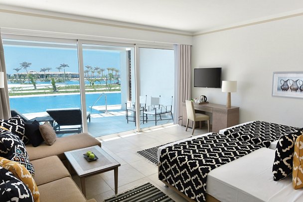 Steigenberger Resort Alaya - Wohnbeispiel Doppelzimmer Deluxe Swim-Up (Zimmercodierung DDQ)