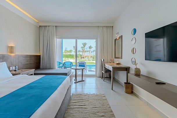 Casa Blue Resort - Wohnbeispiel Doppelzimmer Swim Up (Zimmercodierung DBQ)