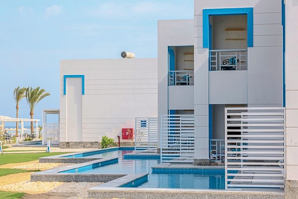 Casa Blue Resort - Wohnbeispiel Doppelzimmer Swim Up (Zimmercodierung DBQ)