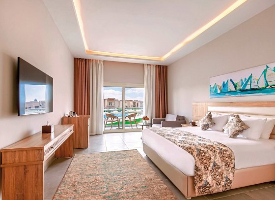 Pickalbatros Sea World Resort - Wohnbeispiel Doppelzimmer Standard Poolblick (Zimmercodierungen DGP & DCP)