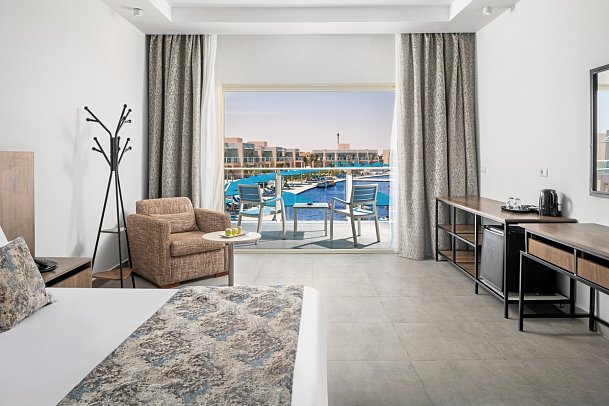 Pickalbatros Sea World Resort - Wohnbeispiel Doppelzimmer Deluxe Poolblick (Zimmercodierungen DDP & DC1)