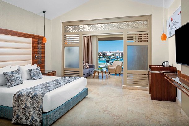Pickalbatros Sea World Resort - Wohnbeispiel Juniorsuite Poolblick (Zimmercodierung JB1)