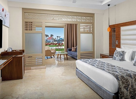 Pickalbatros Sea World Resort - Wohnbeispiel Juniorsuite Meerblick (Zimmercodierung J1M)