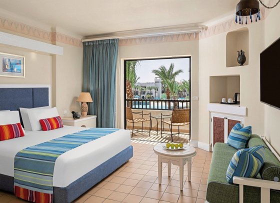 Pickalbatros Sands Port Ghalib - Wohnbeispiel Doppelzimmer Standard Poolblick (Zimmercodierungen DGP & DCP)