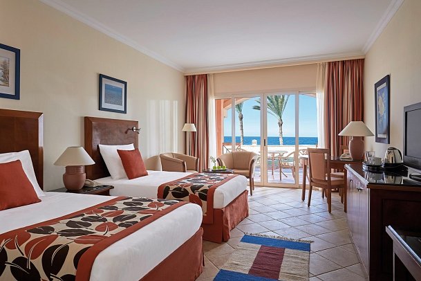 Jaz Grand Marsa - Wohnbeispiel Doppelzimmer Superior Meeresfront (Zimmercodierungen DSO & DCO)