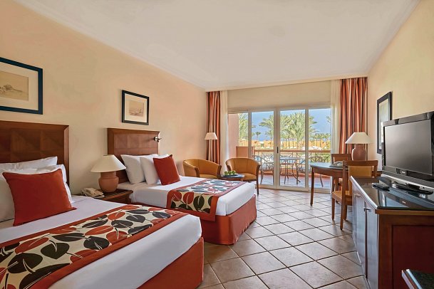 Jaz Grand Marsa - Wohnbeispiel Doppelzimmer Superior Poolblick (Zimmercodierungen DSP & DCP)