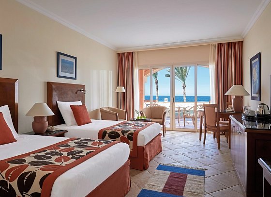 Jaz Grand Marsa - Wohnbeispiel Doppelzimmer Superior Meeresfront (Zimmercodierungen DSO & DCO)