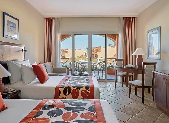 Jaz Grand Marsa - Wohnbeispiel Doppelzimmer Superior Premium Poolblick (Zimmercodierungen DS1 & DC1)