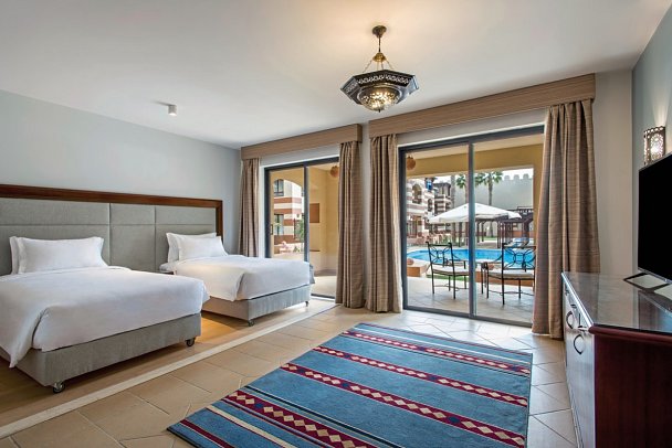 Radisson Individuals Marina Port Ghalib - Wohnbeispiel Juniorsuite Poolblick (Zimmercodierungen J1P & JBP)