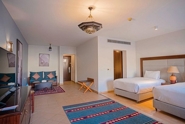 Radisson Individuals Marina Port Ghalib - Wohnbeispiel Juniorsuite Poolblick (Zimmercodierungen J1P & JBP)