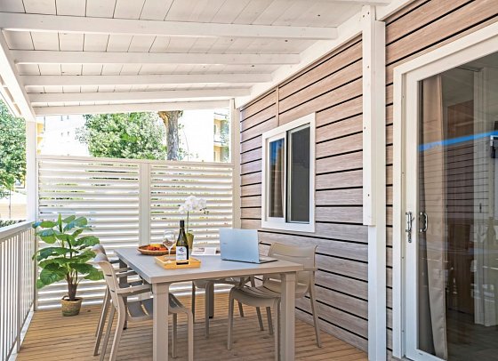 Rimini Family Resort - Wohnbeispiel MH Lodge Superior (Zimmercodierungen CS1 & CB5)