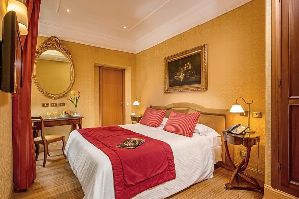 Morgana Hotel - Wohnbeispiel Doppelzimmer Deluxe (Zimmercodierung DD1)