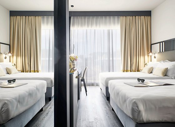 Hotel Villa Pamphili Roma - Wohnbeispiel Double Double Room (Zimmercodierung DB1)