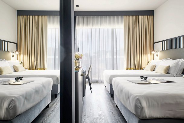 Hotel Villa Pamphili Roma - Wohnbeispiel Double Double Room (Zimmercodierung DB1)