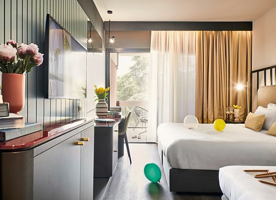 Hotel Villa Pamphili Roma - Wohnbeispiel Dreibettzimmer (Zimmercodierung TB1)