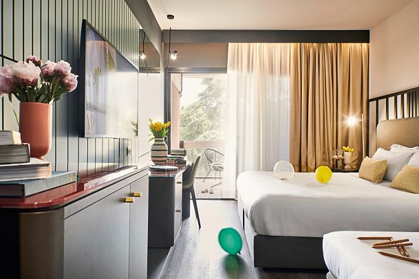 Hotel Villa Pamphili Roma - Wohnbeispiel Dreibettzimmer (Zimmercodierung TB1)