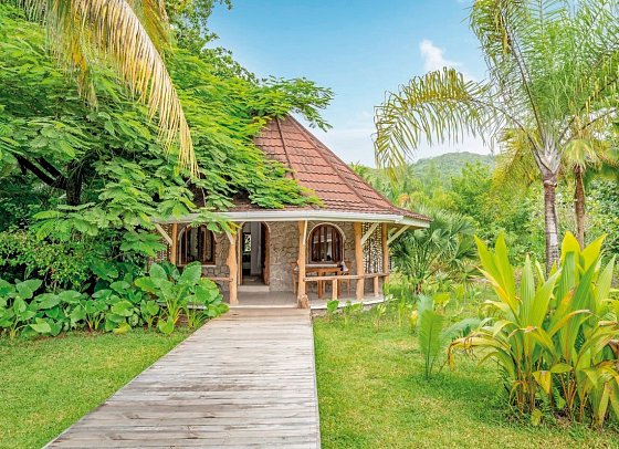 Bliss Hotel Praslin - Wohnbeispiel Eden Garden Familiy Suite (Zimmercodierung WI1)