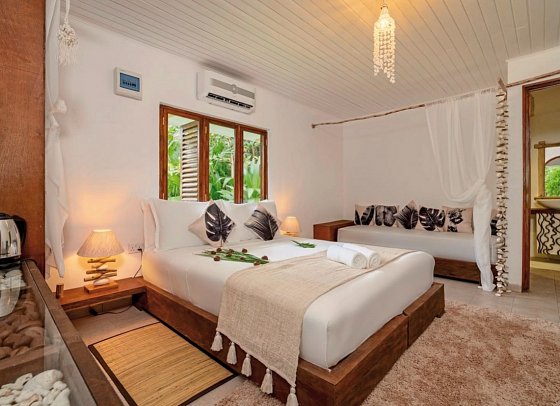 Bliss Hotel Praslin - Wohnbeispiel Eden Garden Familiy Suite (Zimmercodierung WI1)