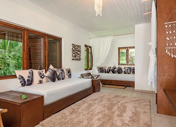 Bliss Hotel Praslin - Wohnbeispiel Eden Garden Familiy Suite (Zimmercodierung WI1)
