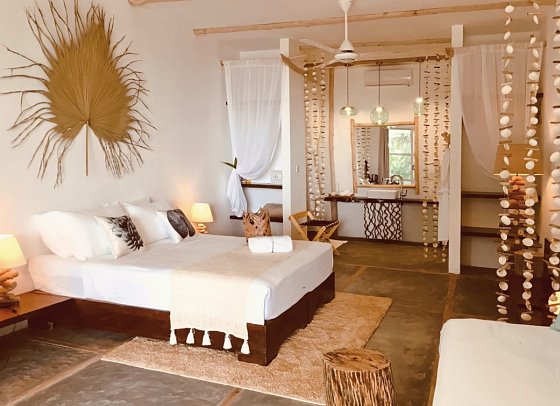 Bliss Hotel Praslin - Wohnbeispiel Beach House Beach Garden (Zimmercodierung UB2)