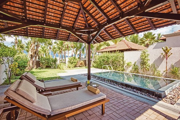 Club Med Seychelles - Wohnbeispiel Deluxe Privater Pool A2P (Zimmercodierungen UDR & J1M)